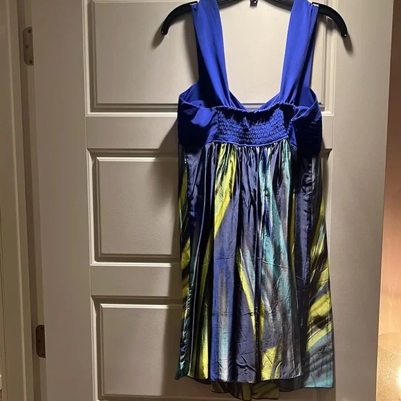 Black Halo mini dress, blue and multi colour, size medium - Picture 5 of 5